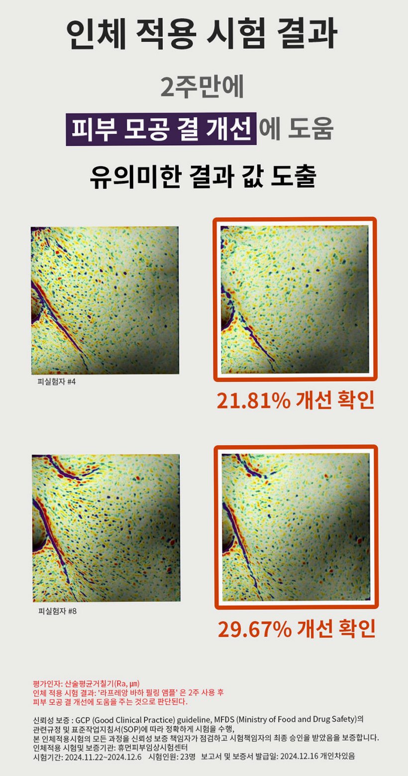 라프레앙 바하 필링 앰플 30ml 피지 연화제 나이아신아마이드 얼굴 모공 각질 제거 세럼
